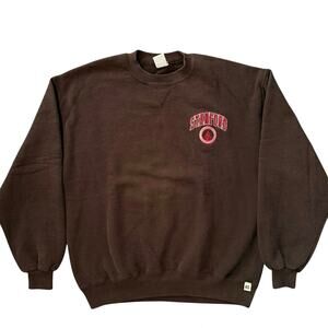 Vintage 90s Stanford University Embroidered Russell Athletic Crewneck Adult XL